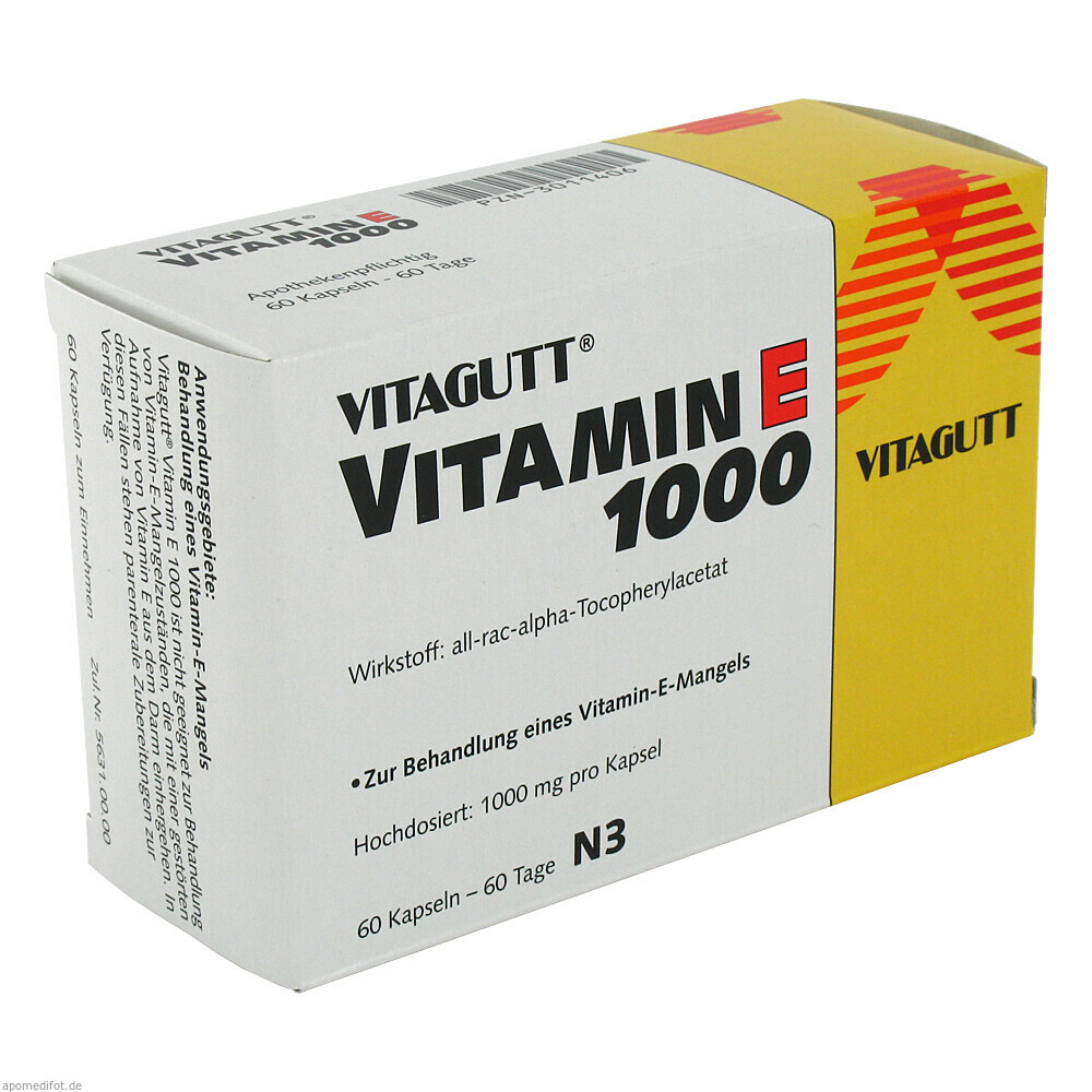 VITAGUTT VITAMIN E 1000 60St (CHEPLAPHAR)