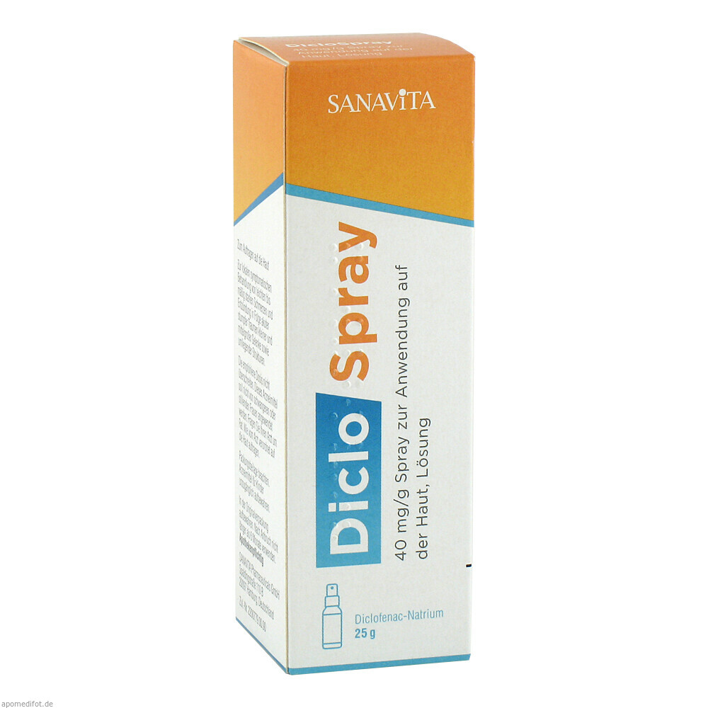 DICLOSPRAY 40MG/G SPR 25g (SANAVITA PHARMACEUT.)