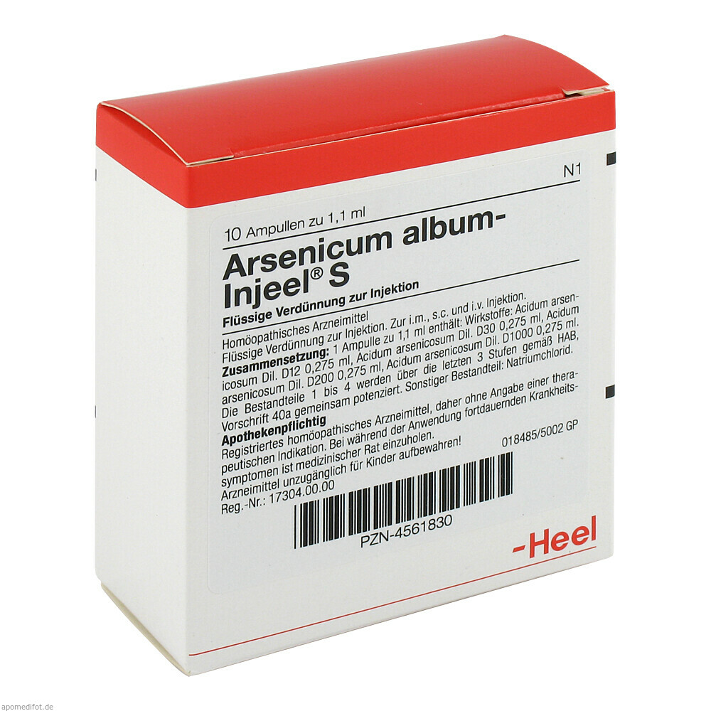 ARSENICUM ALB INJEEL S 10St (HEEL)