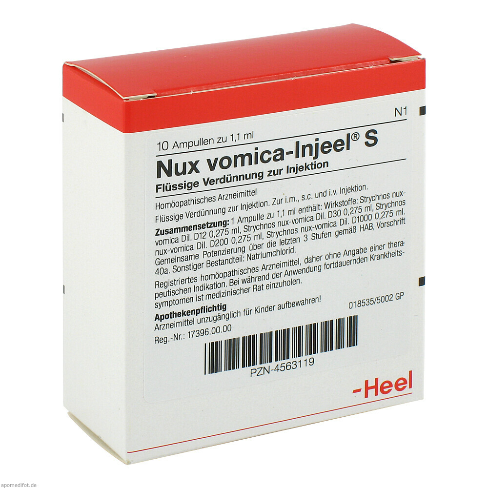 NUX VOMICA INJ S 10St (HEEL)