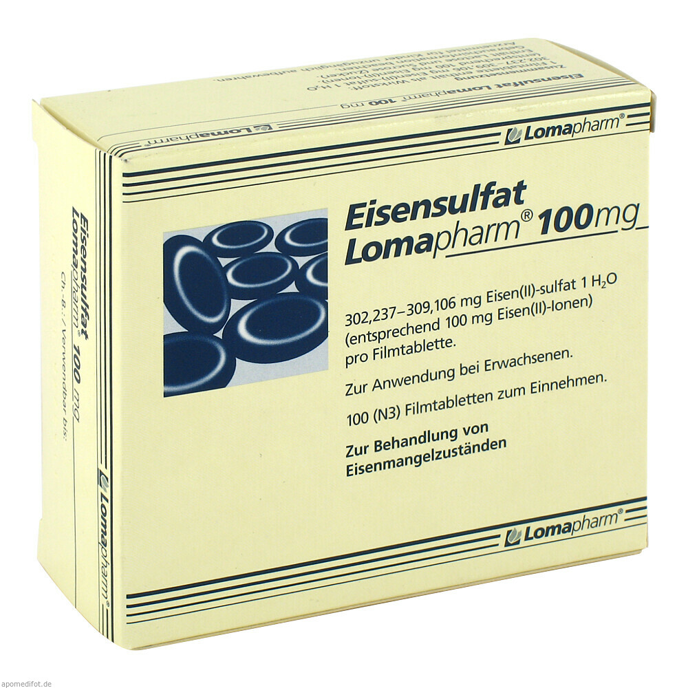 EISENSULFAT LOMAPHARM100MG 100St (LOMAPHARM)