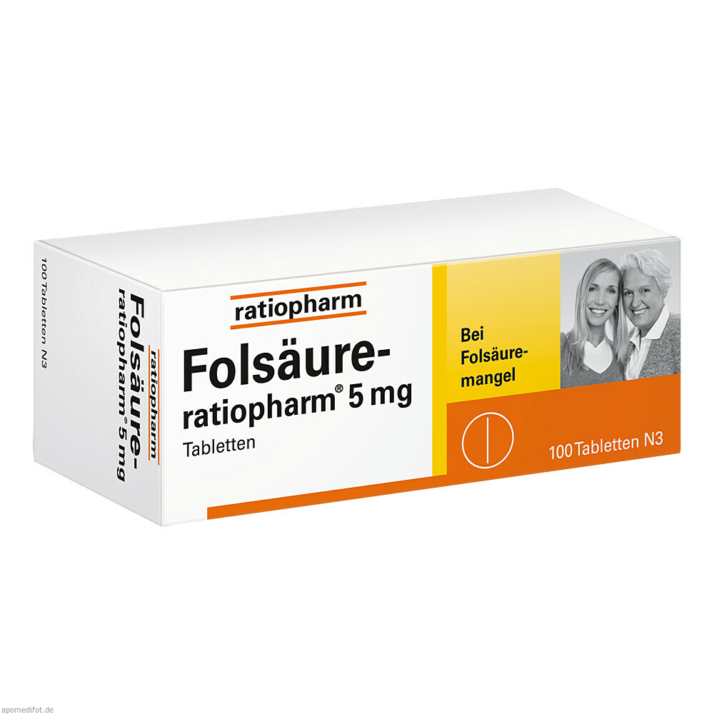 FOLSAEURE RATIOPHARM 5MG 100St (RATIOPHARM)