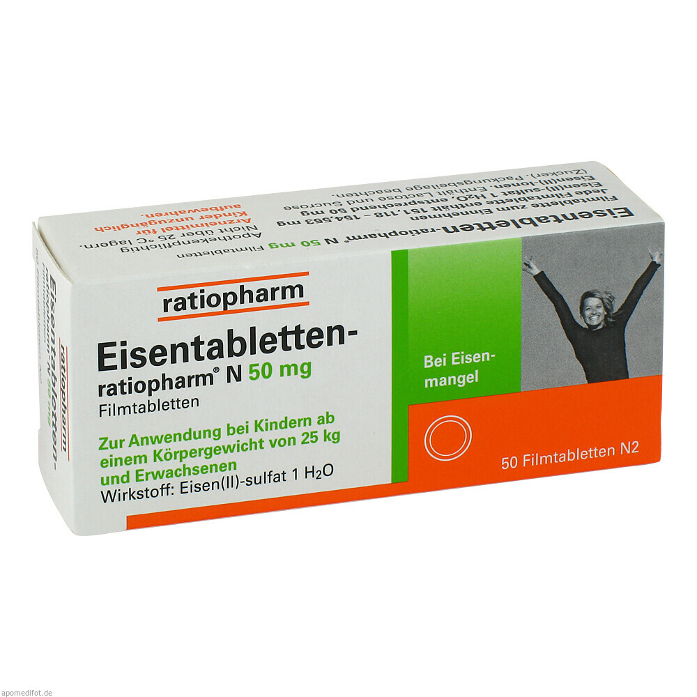 EISENTABLETTEN RATIO N50MG 50St (RATIOPHARM)