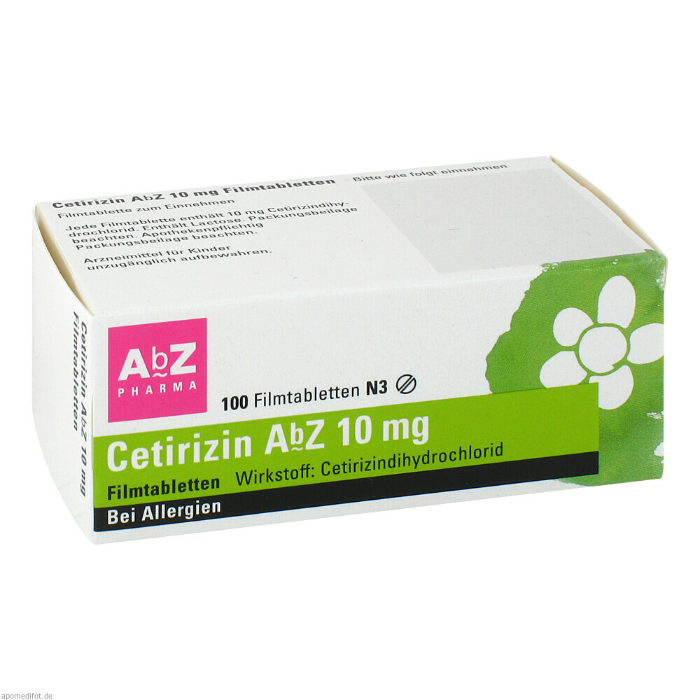 CETIRIZIN ABZ 10MG FILMT 100St (ABZ PHARMA)