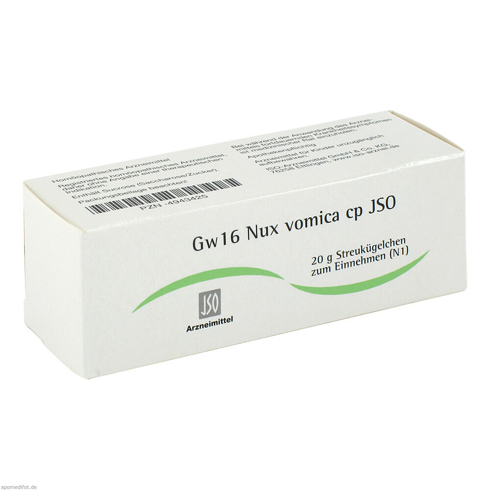 GW16 NUX VOMICA CP JSO 20g (ISO ARZNEI)