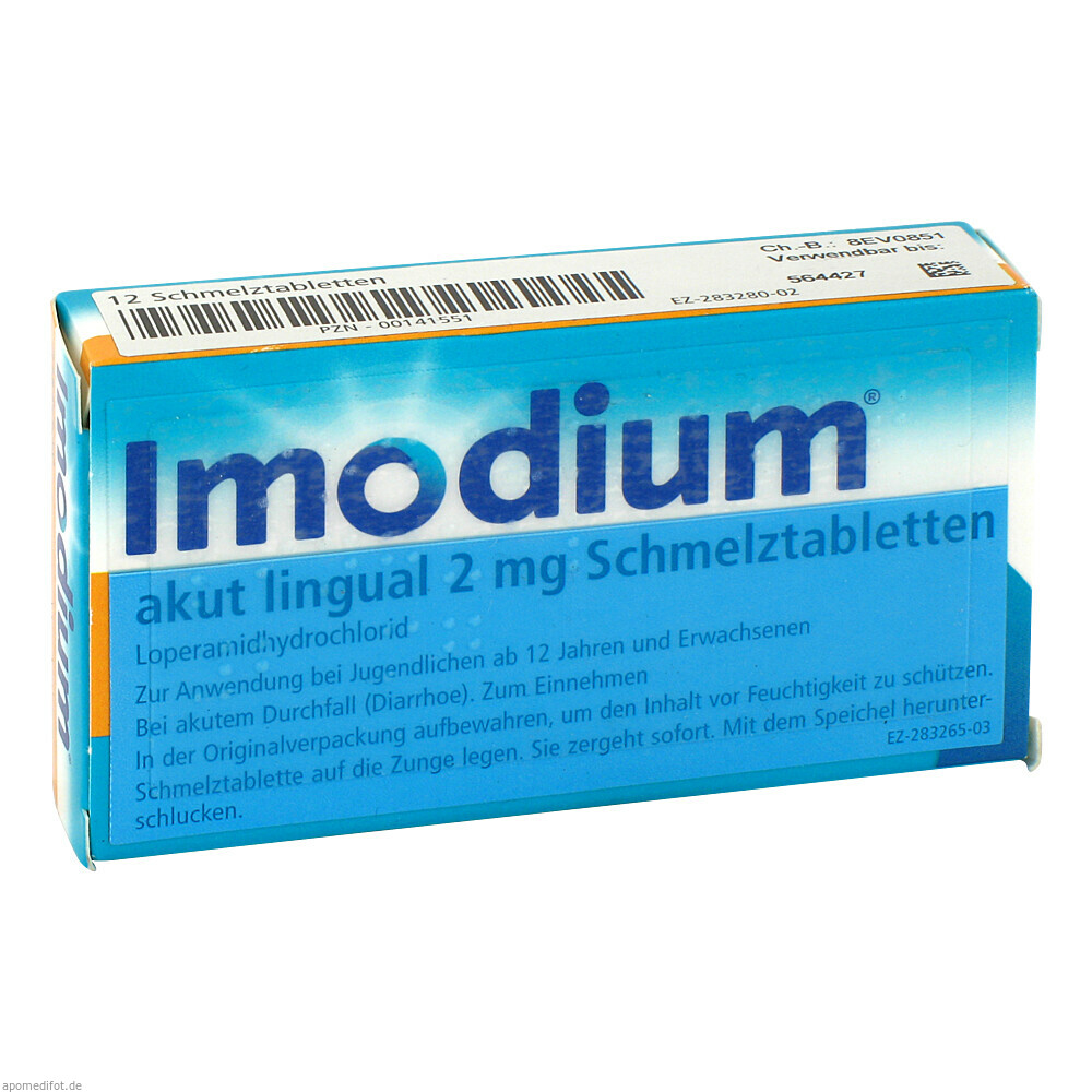 IMODIUM AKUT LINGUAL 12St (EURIMPHARM ARZNEIM.)