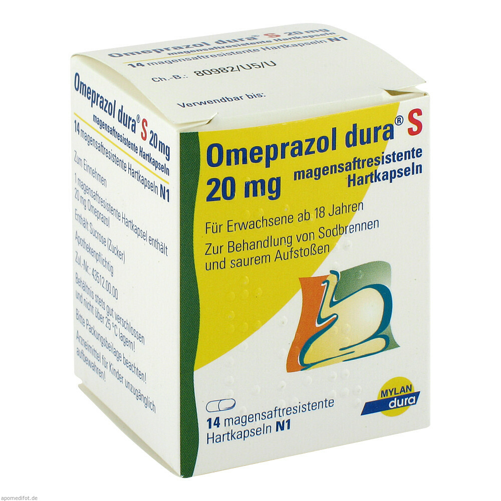 OMEPRAZOL DURA S 20MG 14St (VIATRIS HEALTHCARE)