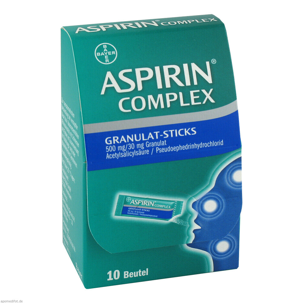 ASPIRIN COMPLEX GRAN-STICK 10St (BAYER SELBSTMED)