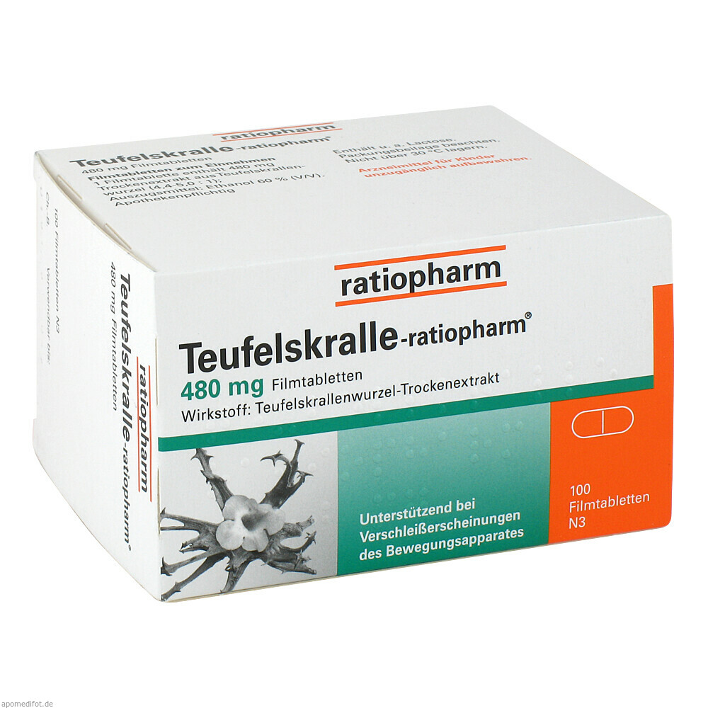 TEUFELSKRALLE RATIOPHARM 100St (RATIOPHARM)