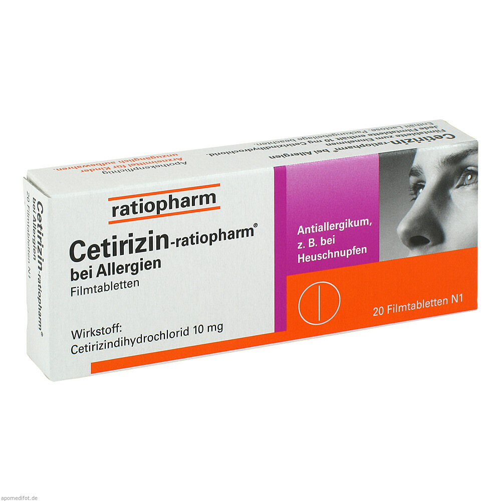 CETIRIZIN RATIOPHARM 10MG 20St (RATIOPHARM)