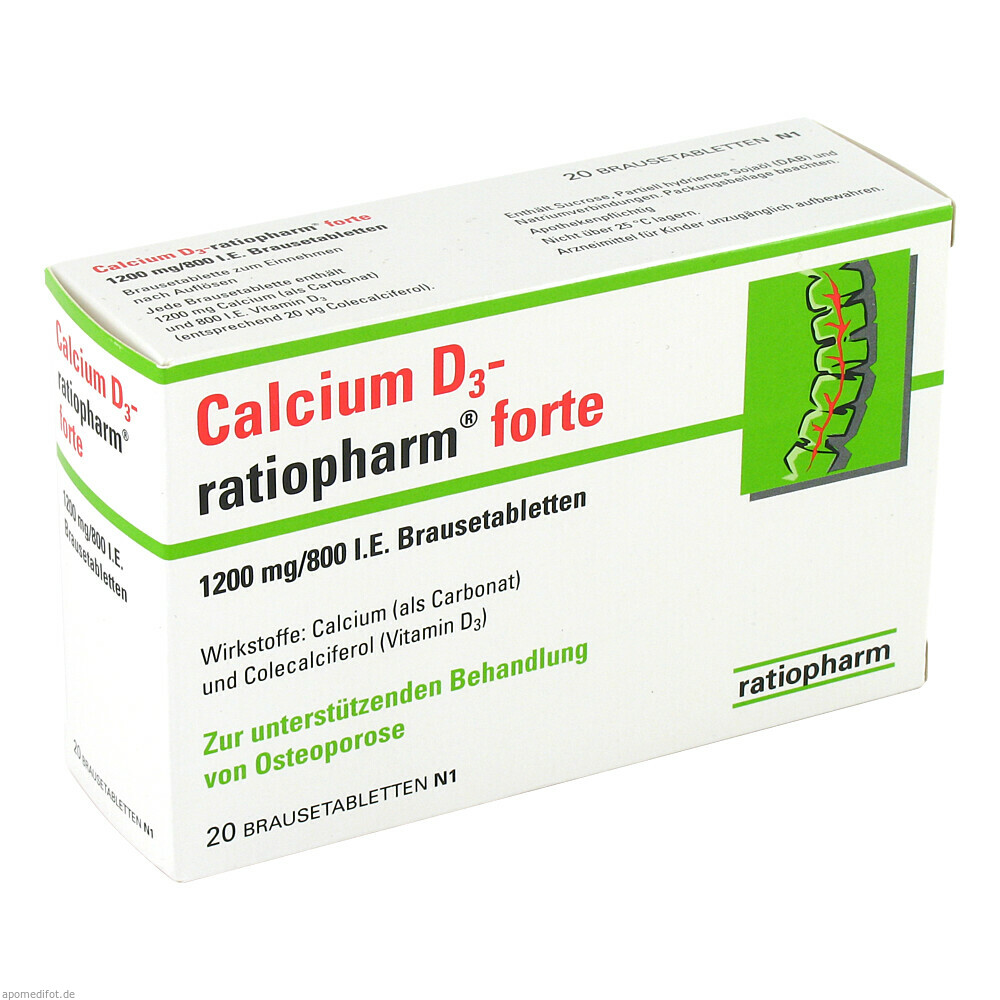 CALCIUM D3 RATIO FORTE 20St (RATIOPHARM)