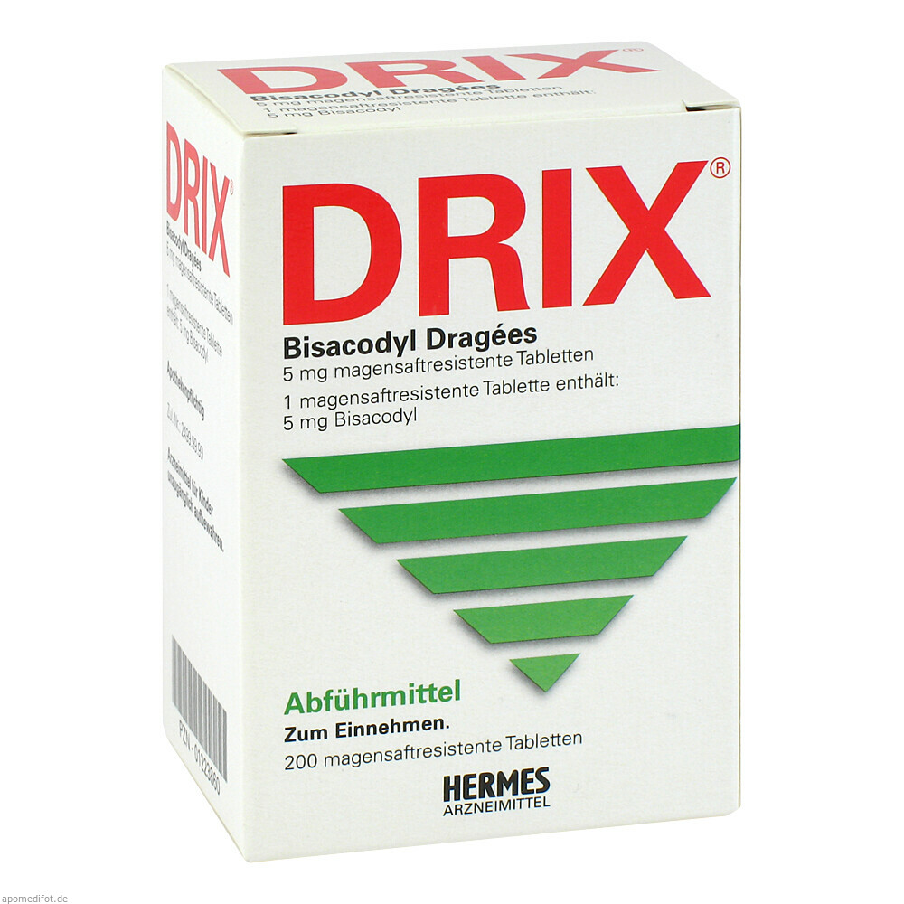 DRIX BISACODYL DRAGEES 200St (HERMES)