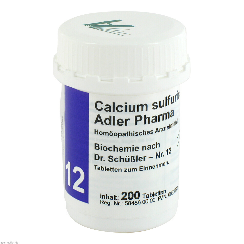 BIOCH ADLER12 CALC SULD6 200St (ADLER PHARMA)