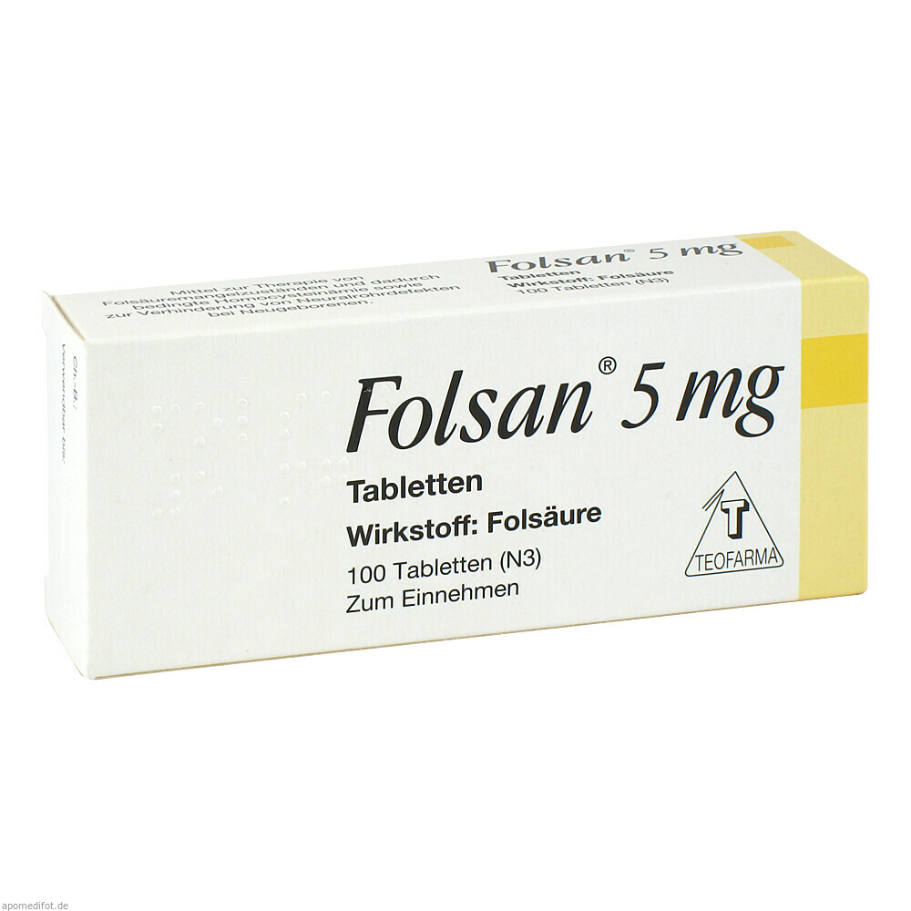 FOLSAN 5MG 100St (TEOFARMA)