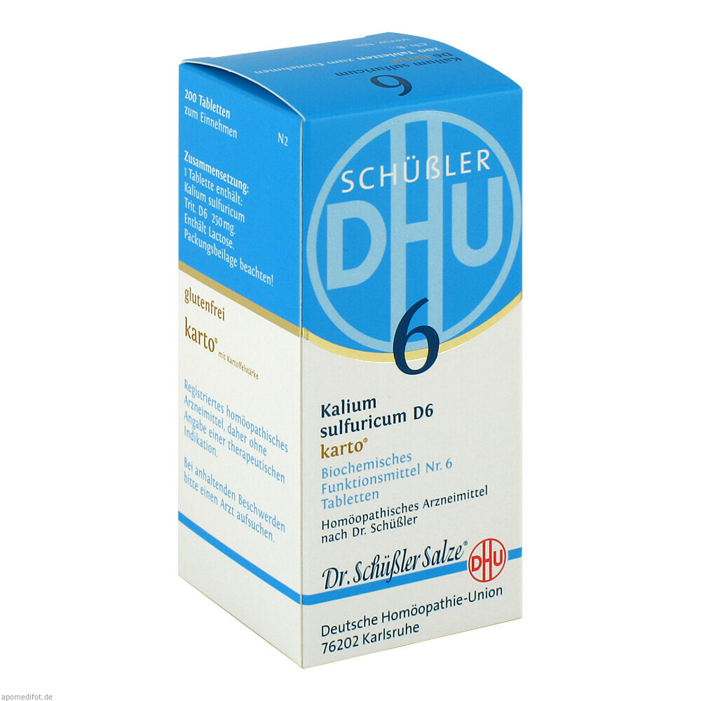 BIOCHEMIE 6 KAL SULF D 6 K 200St (DHU)