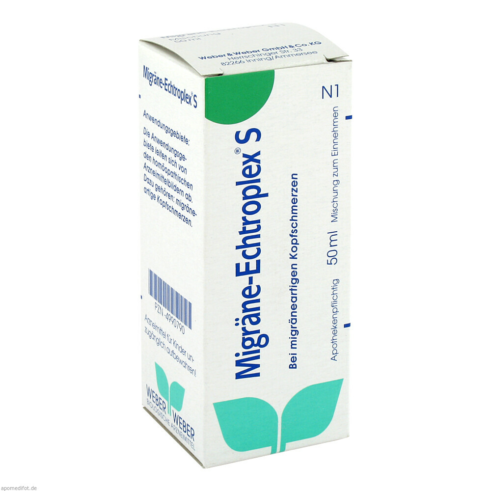 MIGRAENE ECHTROPLEX S 50ml (WEBER & WEBER)