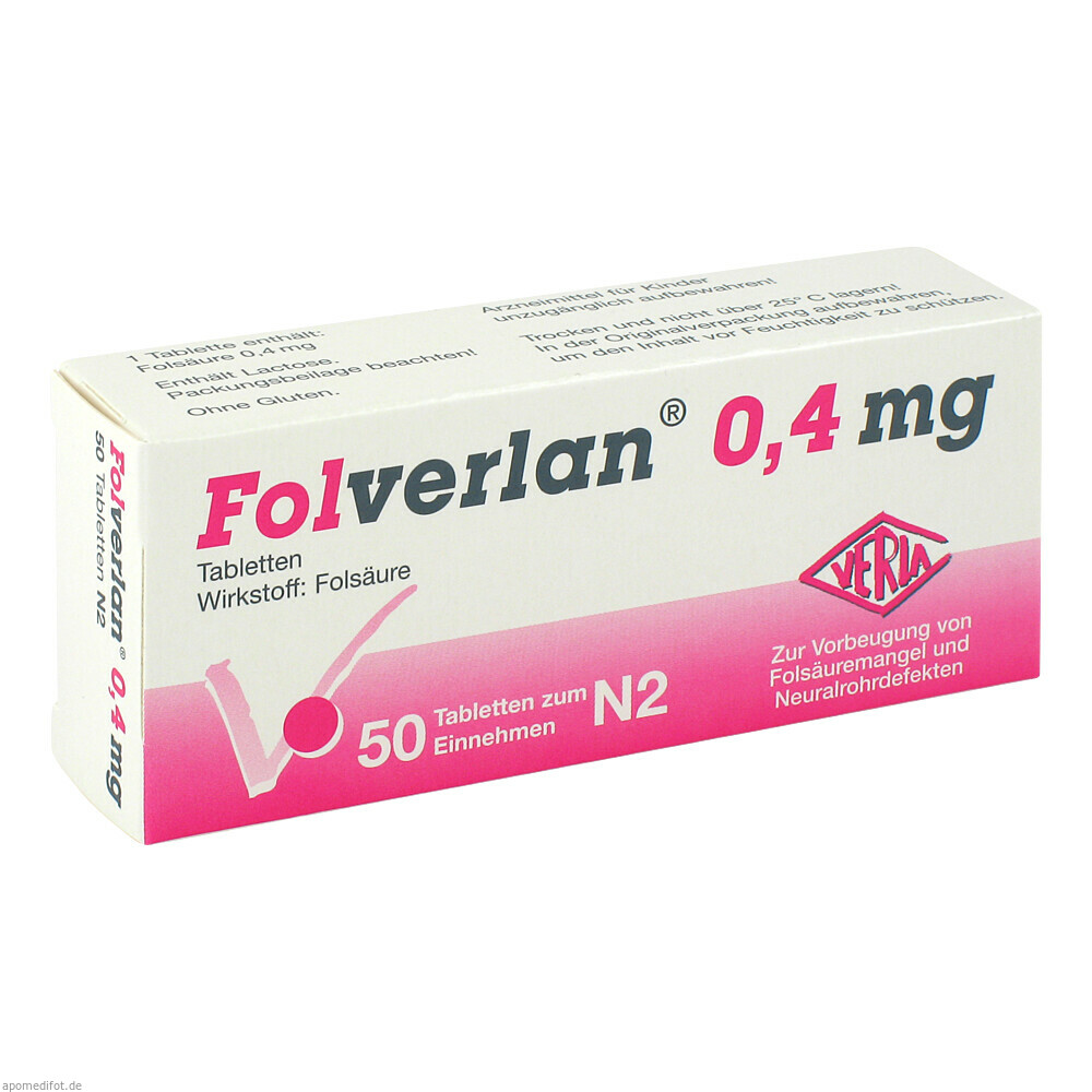 FOLVERLAN 0.4MG 50St (VERLA)