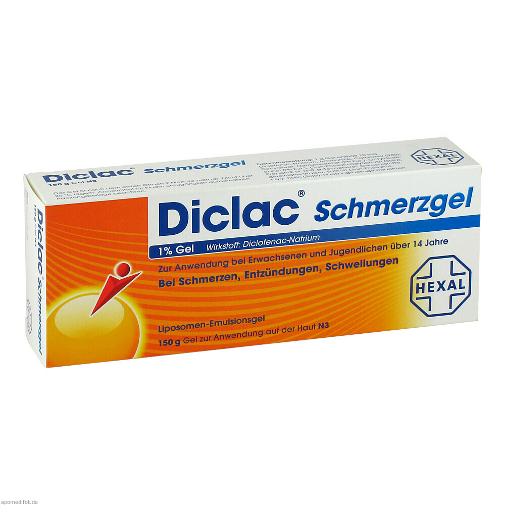 DICLAC SCHMERZGEL 1% GEL 150g (HEXAL)